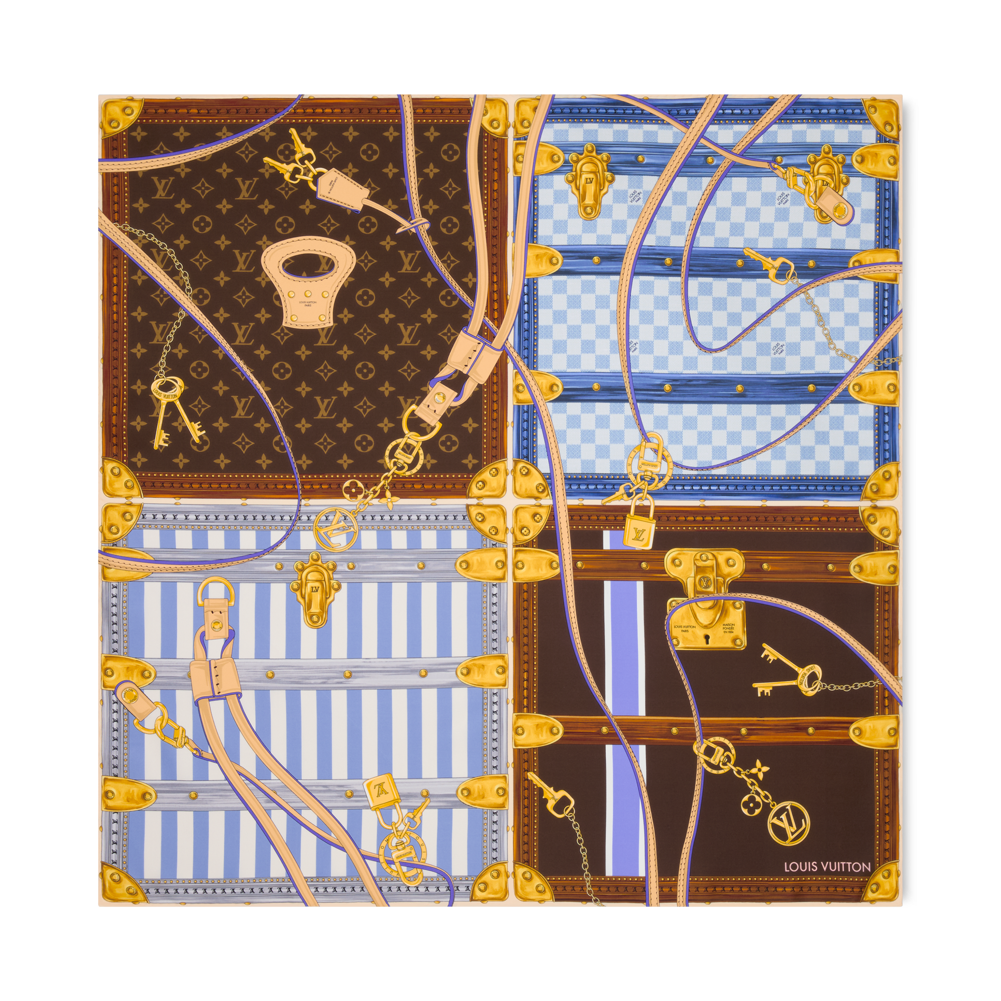 ウィメンズ シルクスカーフ&バンドー - カレ90｜ルイ・ヴィトン 公式サイト